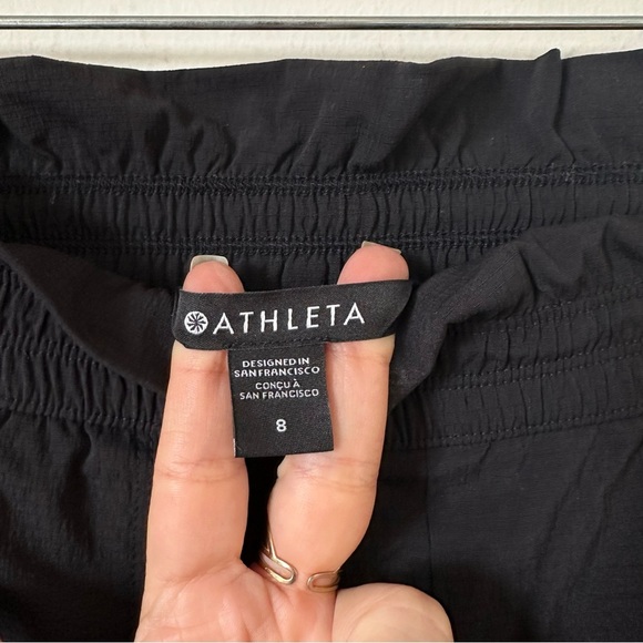 Athleta Trekkie High Rise Parachute Pants In Black Size 8 - Picture 13 of 13